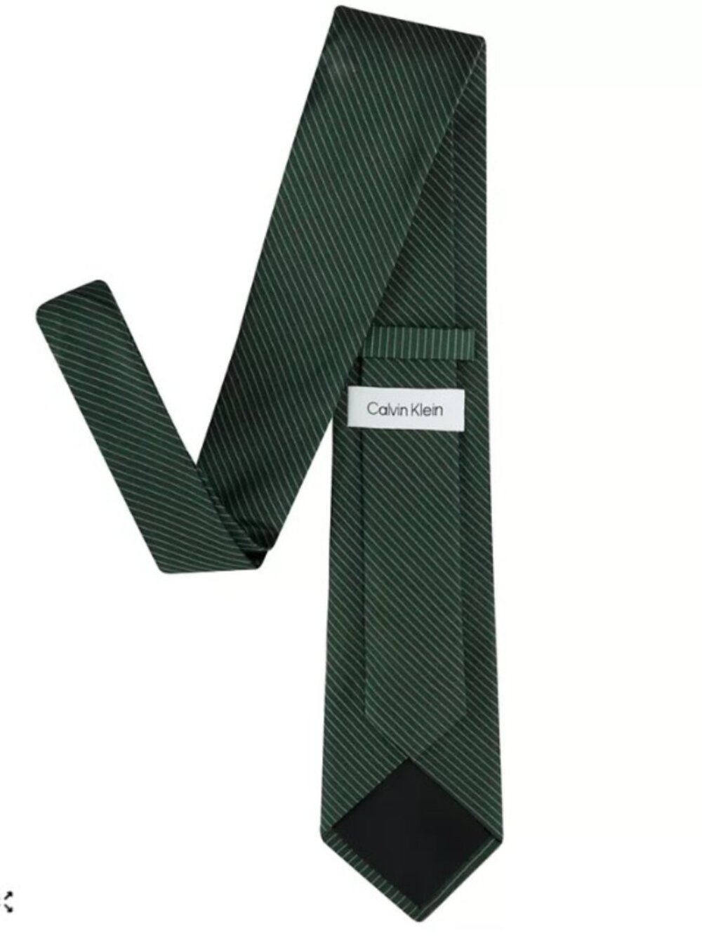 Calvin Klein Mens Zepplin Stripe Tie Hunter ONE SIZE